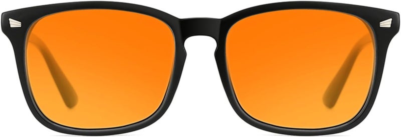 TIJN Blue Light Blocking Glasses Dual AR Coatings Amber Orange Lens for Computer Gaming - Image 1